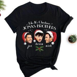 Jonas Brothers Christmas T-Shirt, Like It’s Christmas Tee, Holiday Tee